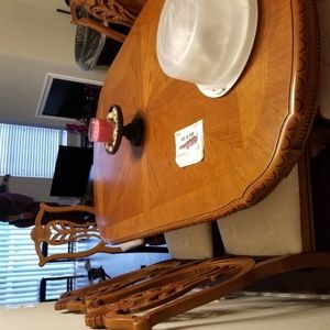 Oak Dining Room Set w/ 2 Piece China Cabinet